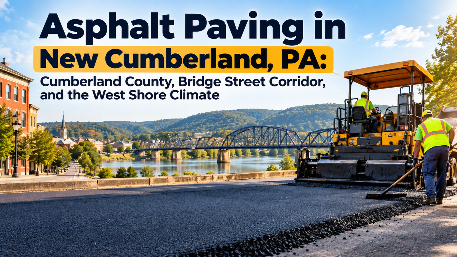 Asphalt Paving in New Cumberland, PA: Cumberland County, Bridge Street Corridor, and the West Shore Climate